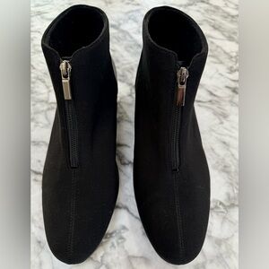 Munro wedge style Front Zip Ankle Boots Size 10